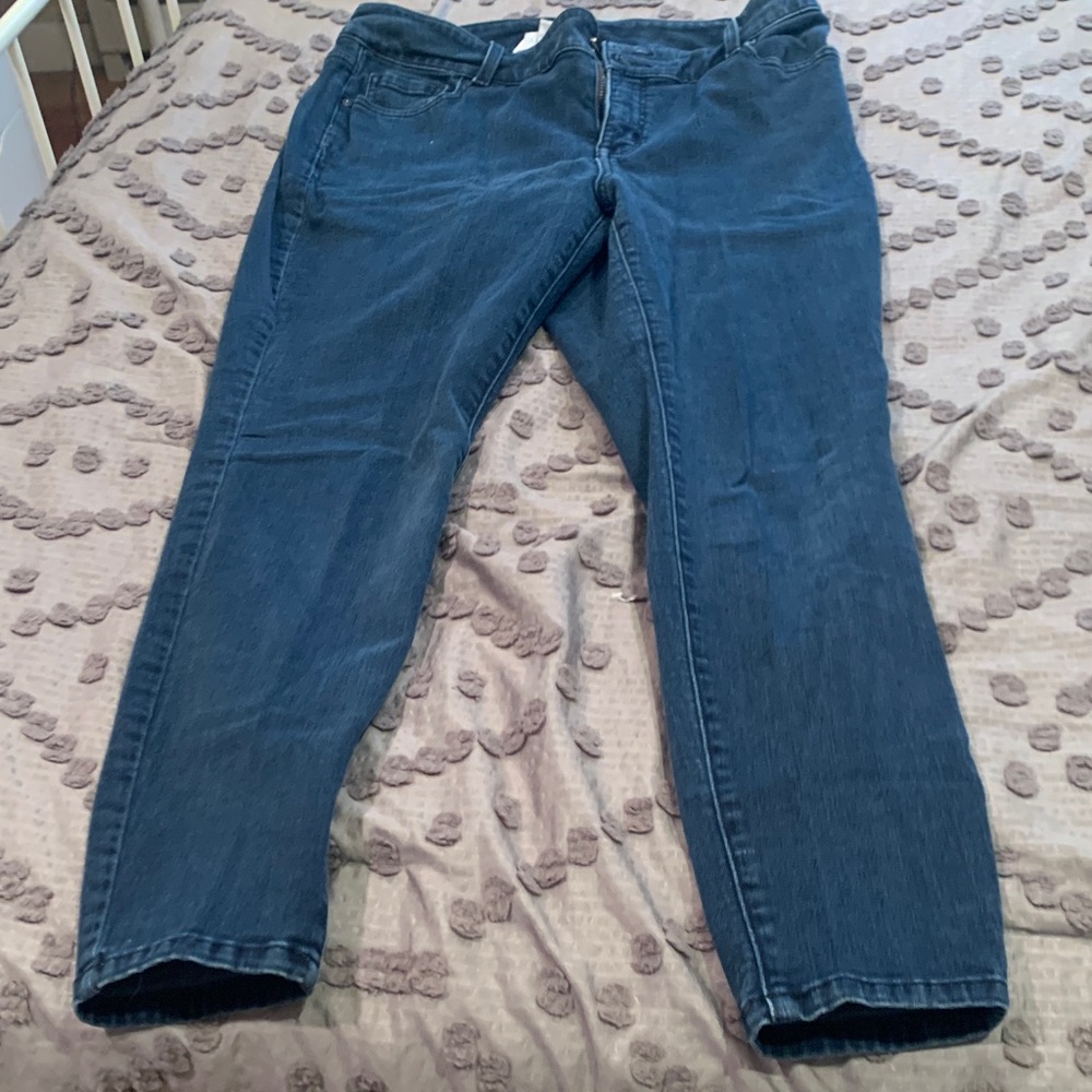 Lane Bryant Dark Blue Skinny Jeans